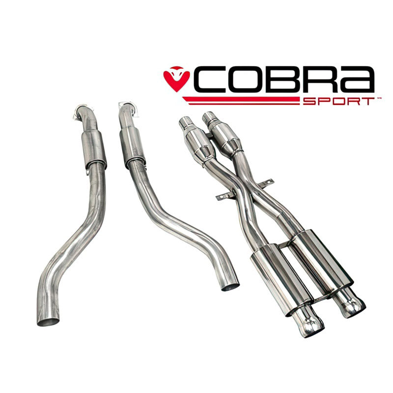 Cobra front exhaust pipes with de-cat pipes for E92/3 M3 models