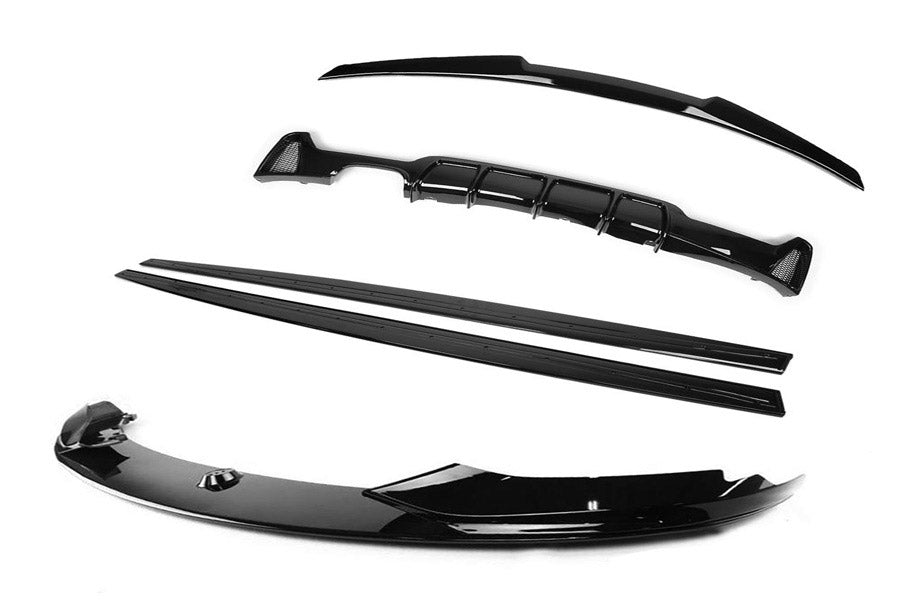 BMW 4 SERIES F32 GLOSS BLACK FULL KIT (TWIN EXHAUST) - MP STYLE - BLAK BY CT CARBON