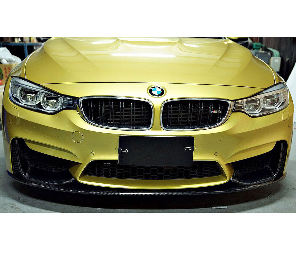 F80 F82 F83 M3 M4 M style performance front spoiler splitter set full carbon