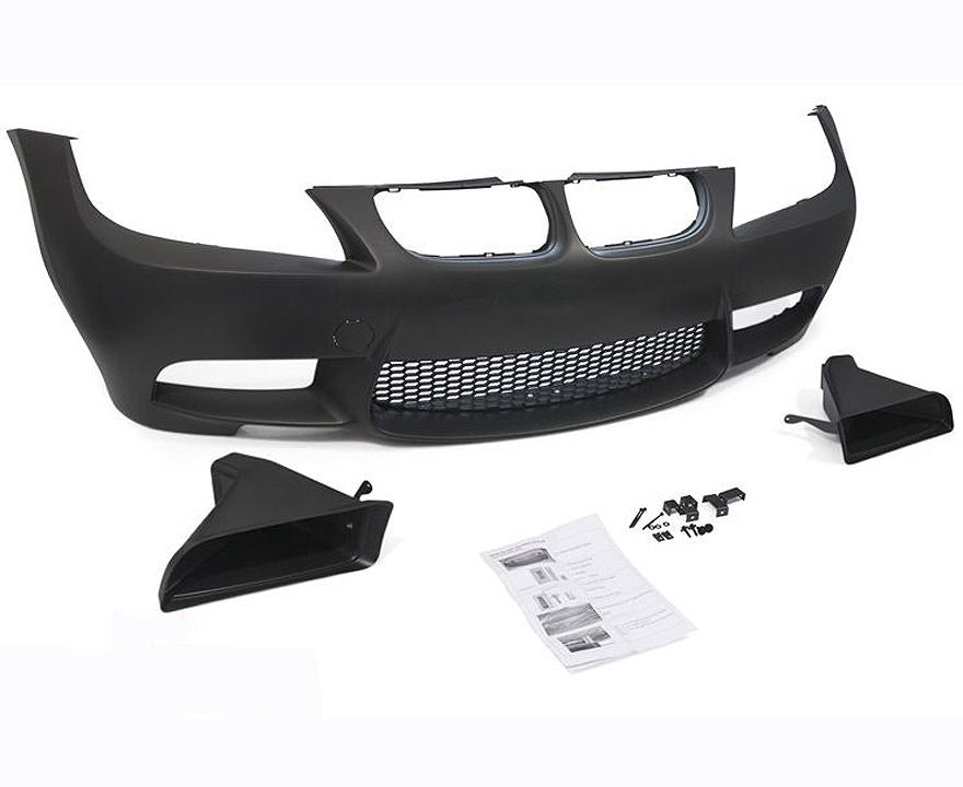'M'' look front bumper for all E90/91 LCI models without headlamp cleaning system without PDC sensors