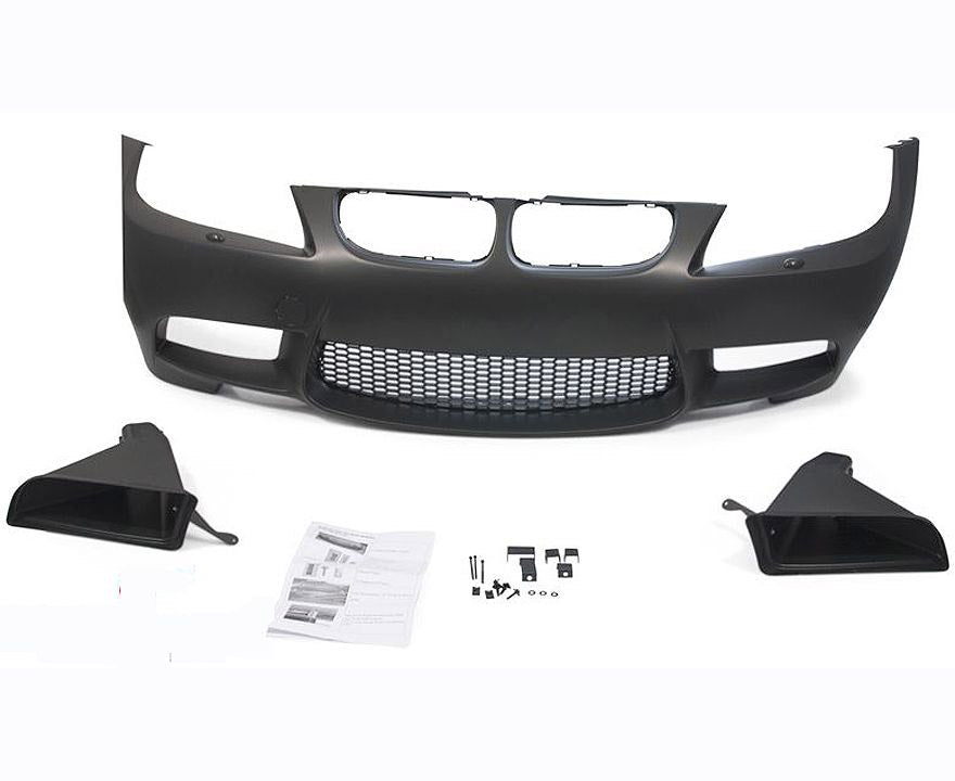 'M'' look front bumper for all E90/91 LCI models with headlamp cleaning system without PDC sensors