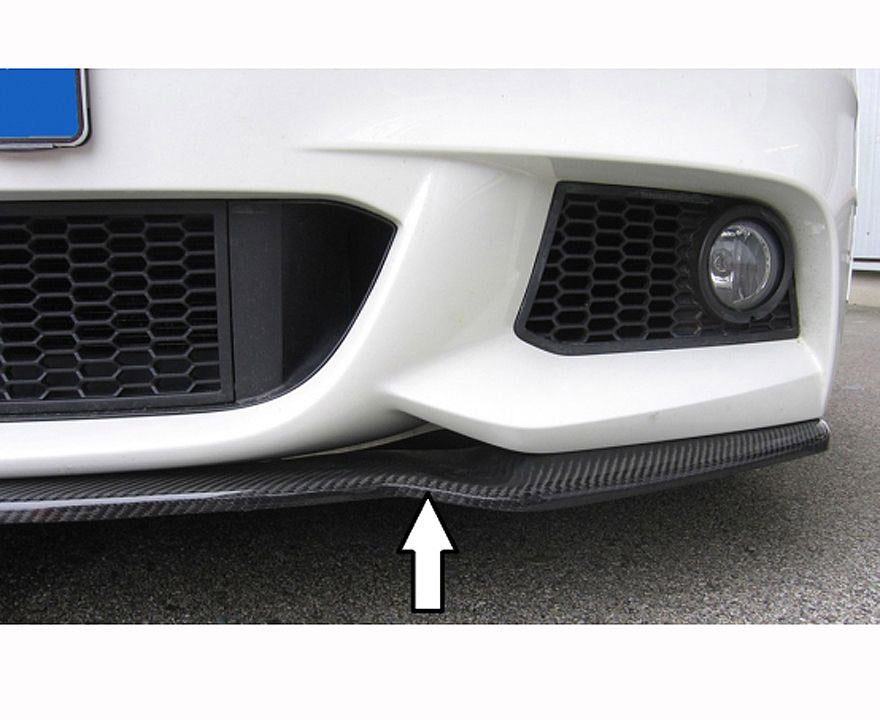F10, F11 Rieger carbon front splitter