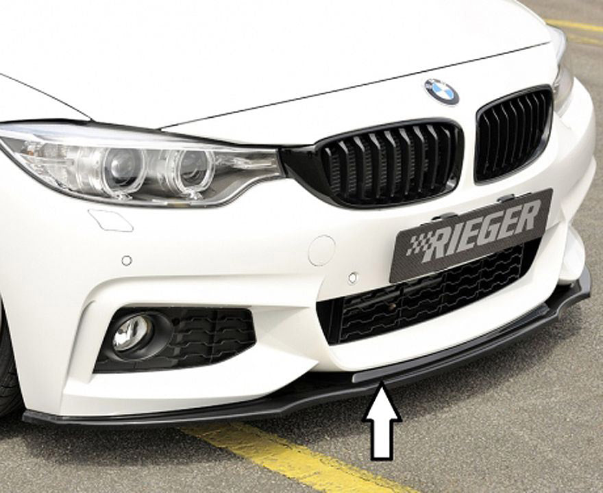 F32, F33 and F36 Rieger carbon fibre look front splitter