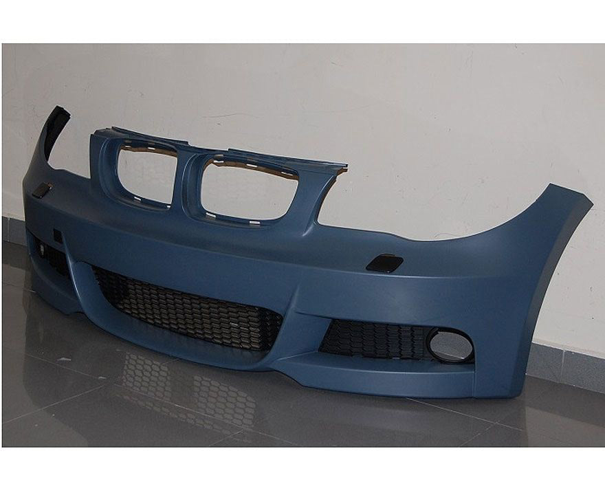 Sportlook front bumper E82/E88 look, with headlight washer jet holes