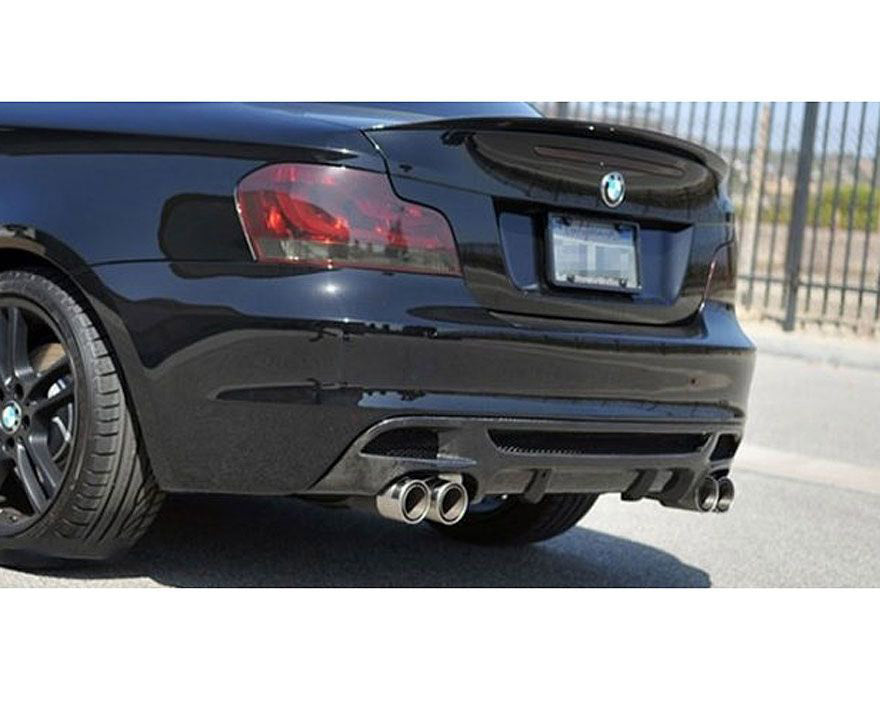M style performance carbon rear diffuser for quad exhaust