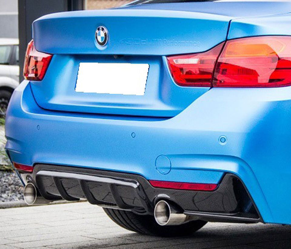 F32 F33 M Style performance dual carbon rear diffuser
