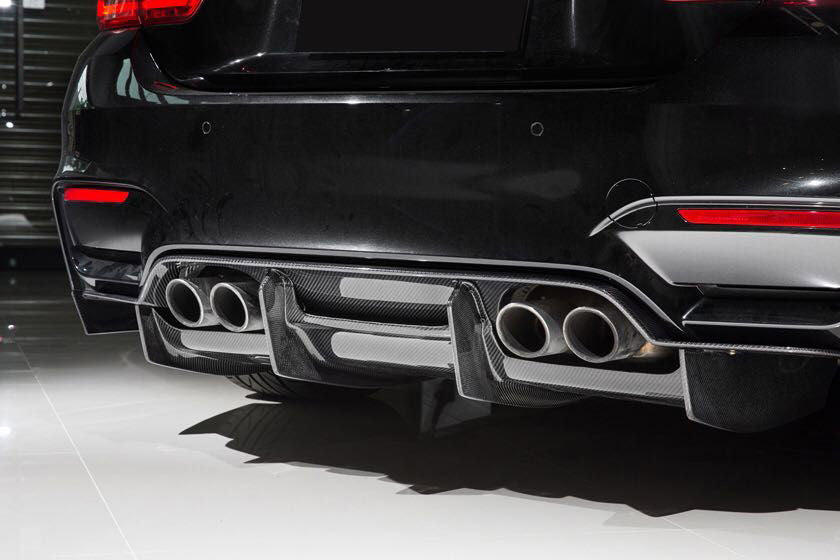 F 82 Rear Diffuser Full Length Psm Style Carbon Fibre Rear Diffuser Set F80 F82 F83 | BMW | MStyle ...