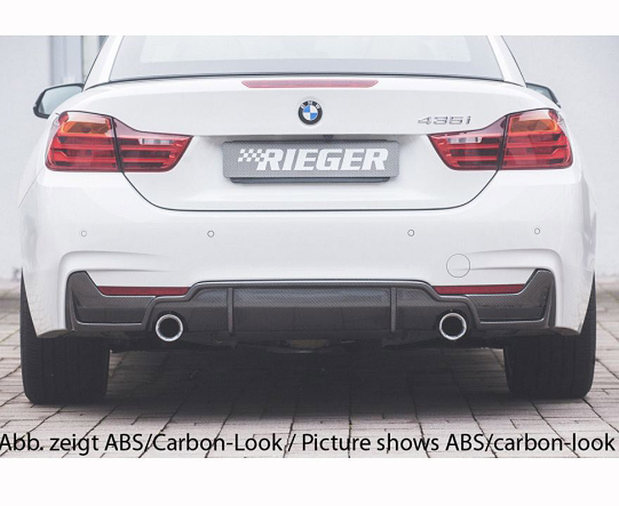 F32, F33 and F36 Rieger Carbon look rear diffuser