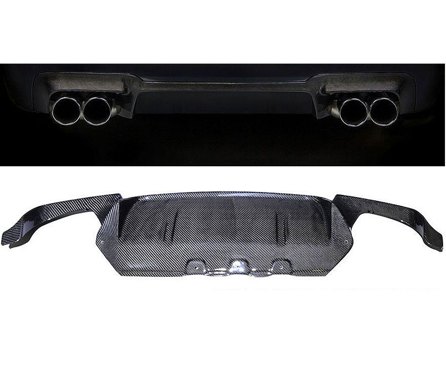 Rear diffuser Carbon fibre