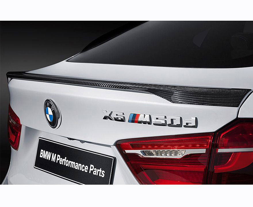F16 X6 BMW Performance rear tailgate spoiler