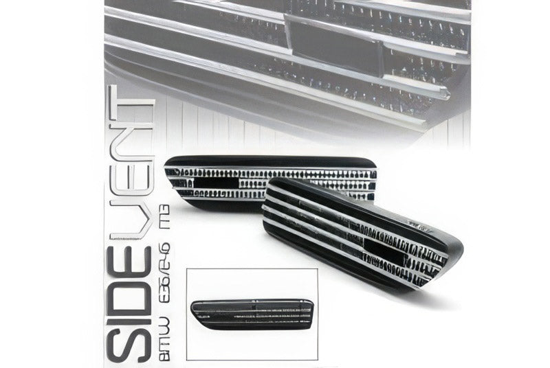 MStyle wing vent kit, chrome E36 and E46