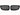 F22 gloss black grille set