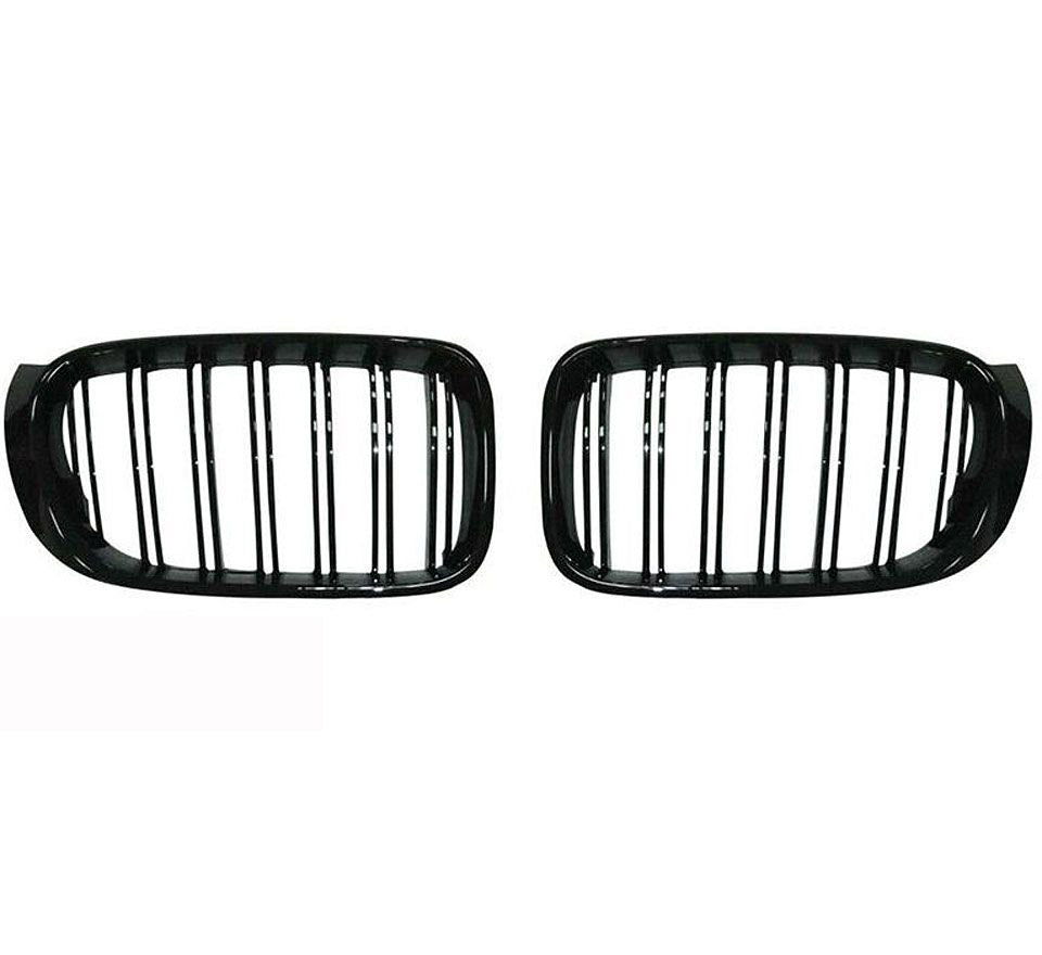 X4 F26 gloss black grille set with double grille