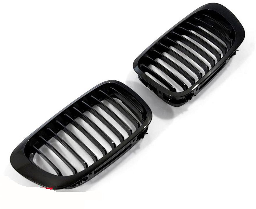 E46 2 door pre-facelift Gloss black grilles