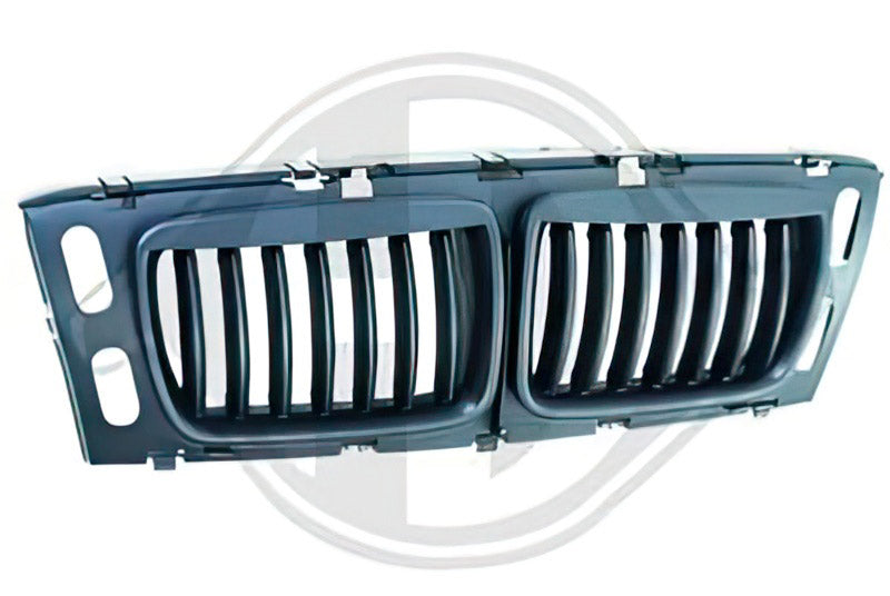 Fully black front grilles