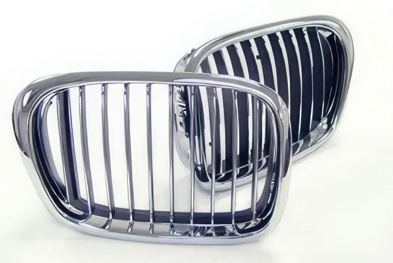 Fully chrome kidney grilles