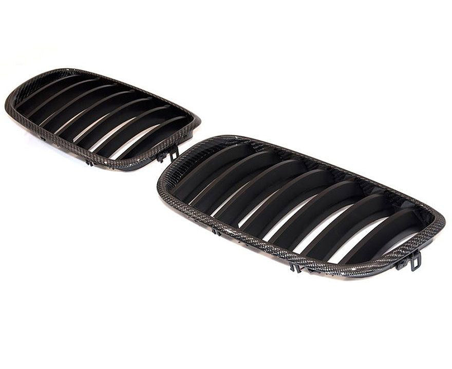 Carbon front kidney grilles for E70 and E71