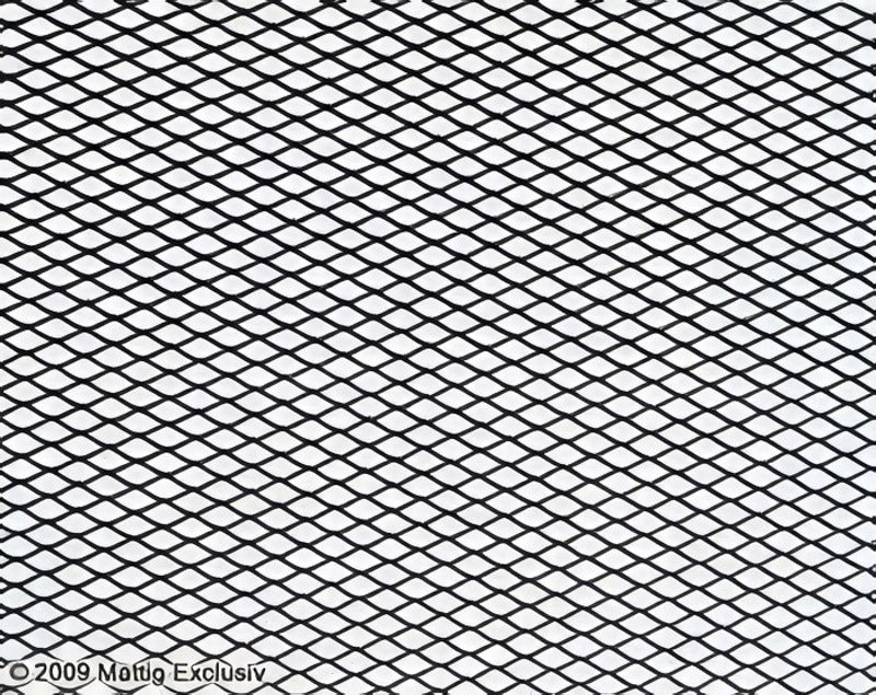 Universal black mesh, aluminium