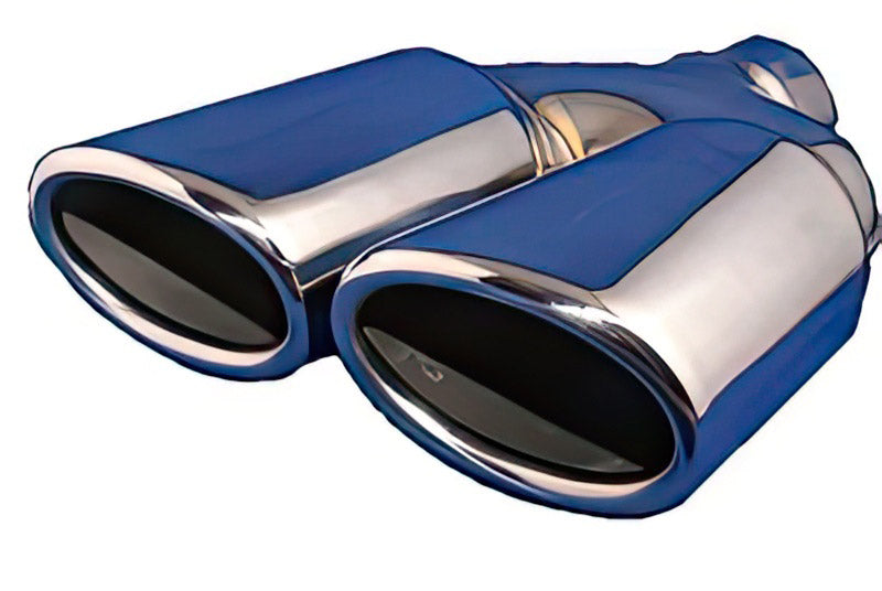 Twin chrome oval exhaust trim