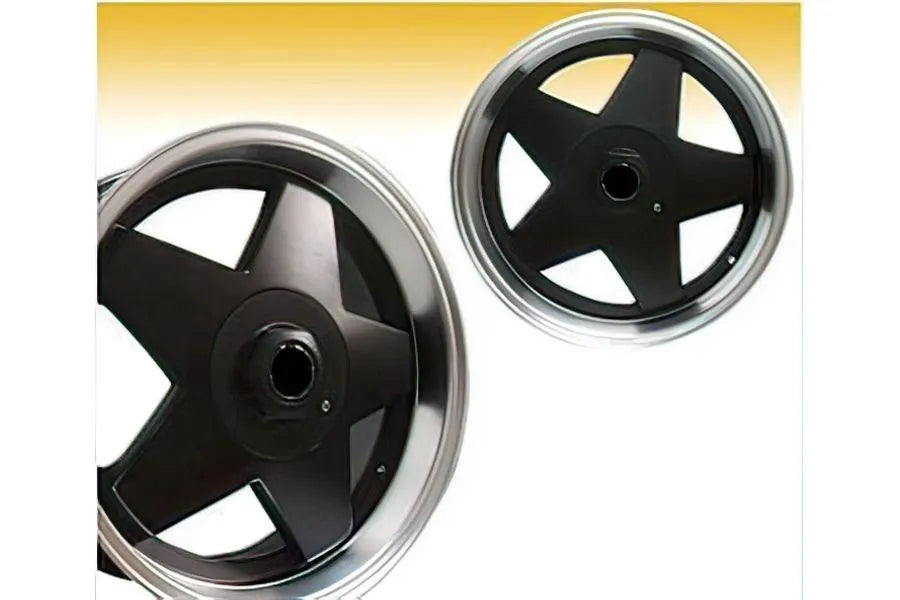 BB1 16, Black Alloy Wheels with wider rears for 3 series E30 M3
