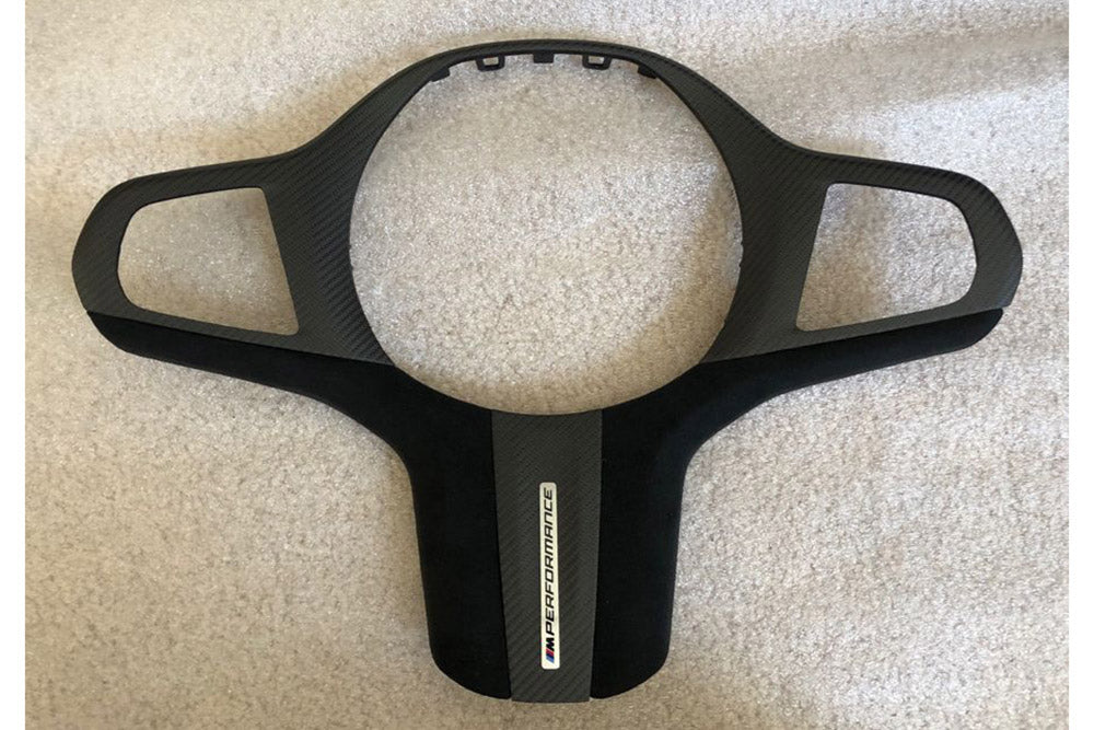 Genuine BMW F40, F44, G20 & G29 Carbon Fibre & Alcantara Steering Wheel Trim