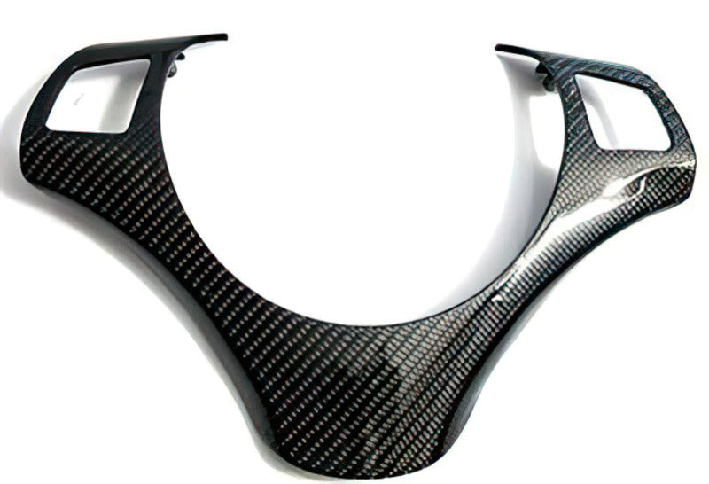 Black carbon steering wheel insert