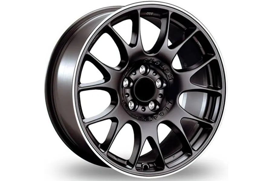 CH Style Alloy Wheel Set Matte Black with Polished Lip Edge for various 1 and 2 Series