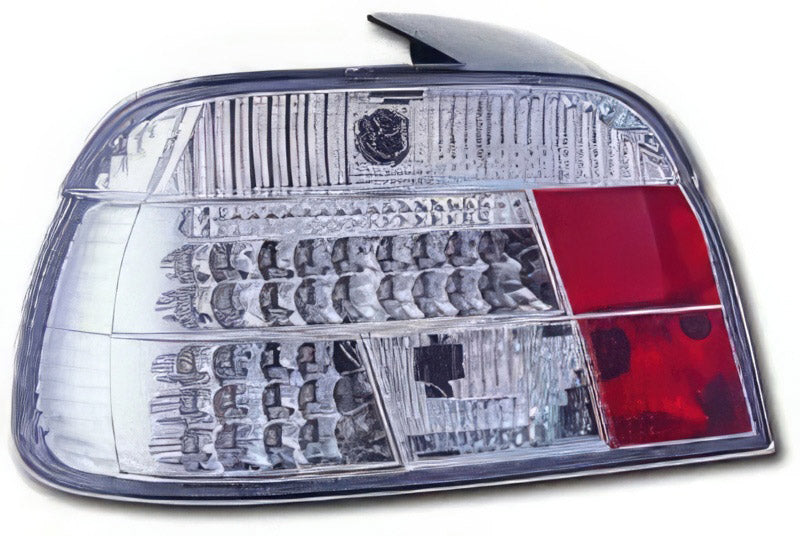 LED rear lamps chrome, saloon upto 08/2000