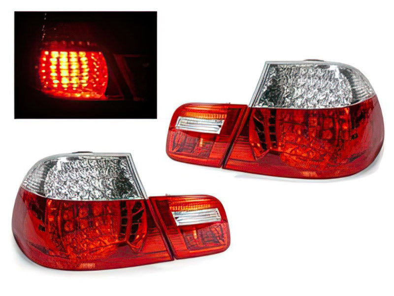 Red/Clear LED tail lights, coupe 2003 on