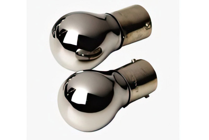 Silver rear indicator bulbs