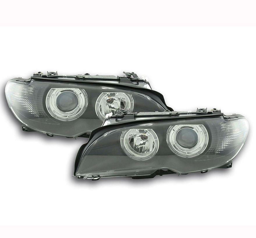 Black angel eye headlamps, E46 2dr From 2003
