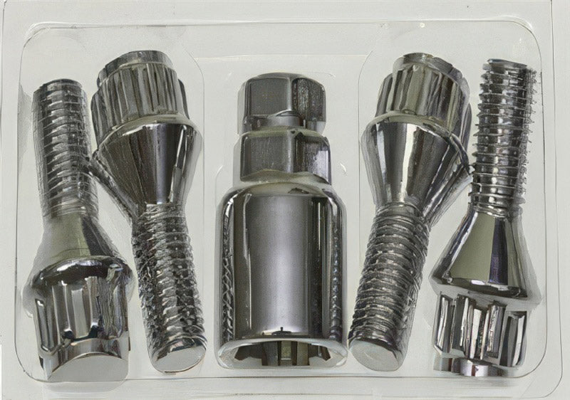 Security locking wheel bolt set