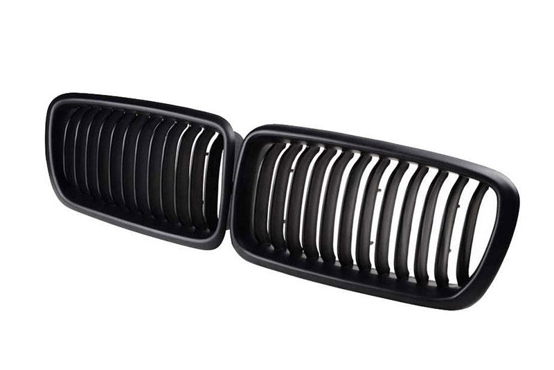 Matte black front grilles