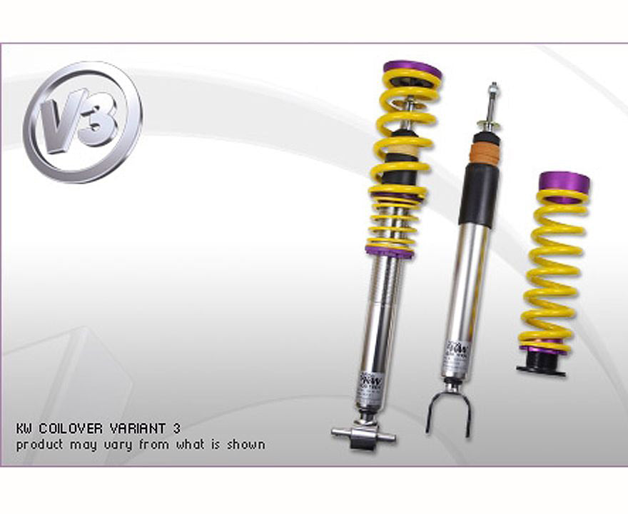 KW V3 inox coilover kit for all F32 4 series coupe 2wd MODELS WITHOUT EDC, adjustable rebound and compression damping.