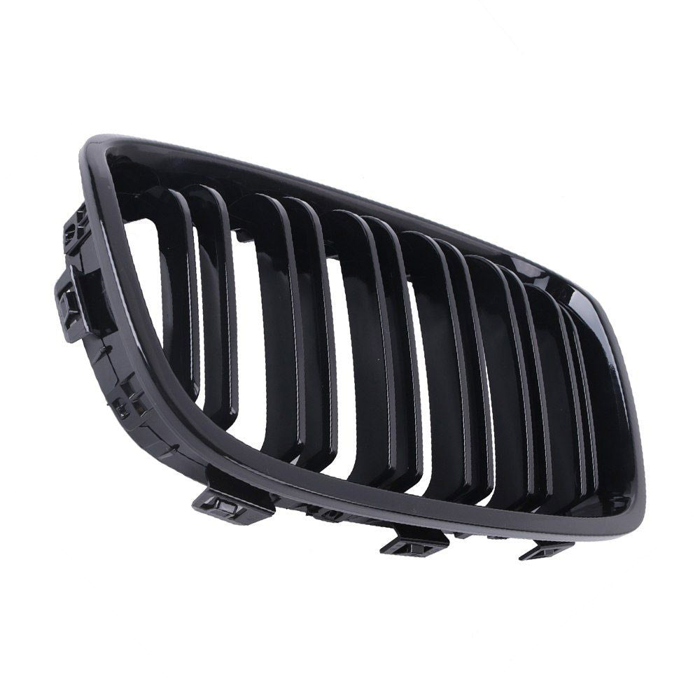 MStyle Twin Slat Gloss Black Kidney Grilles F20 F21 Pre LCI BMW 1 Series