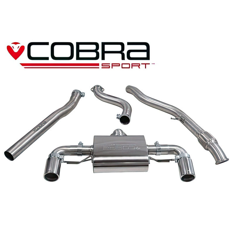 Cobra Sport Cat-back system for all F20/21 M135i models. Non-Resonated