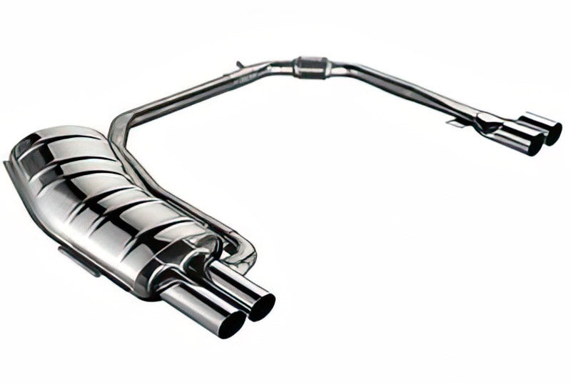 Eisenmann rear section with 4 x 76 mm tailpipes for E39 saloon 535i and 540i with SE rear bumper