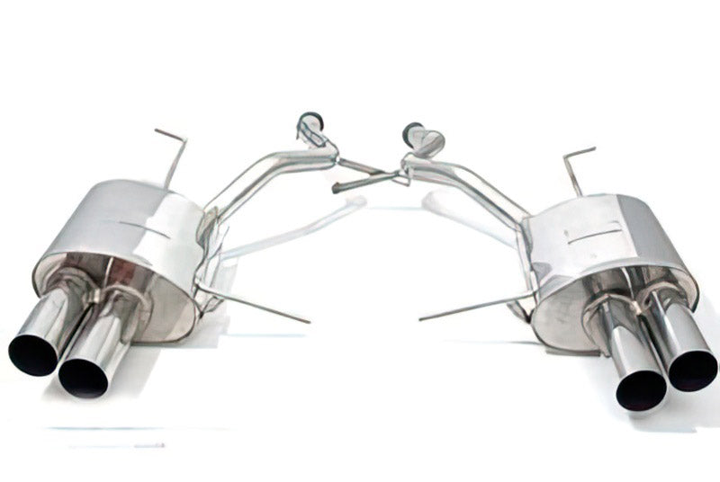 Eisenmann rear sections with 4 x 83 mm tailpipes for E53 X5 4.6is / 4.8is