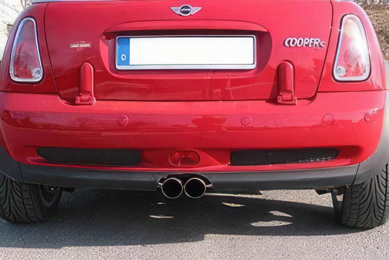 Eisenmann rear section for Cooper S hatchback with 2 x 83mm tailpipes