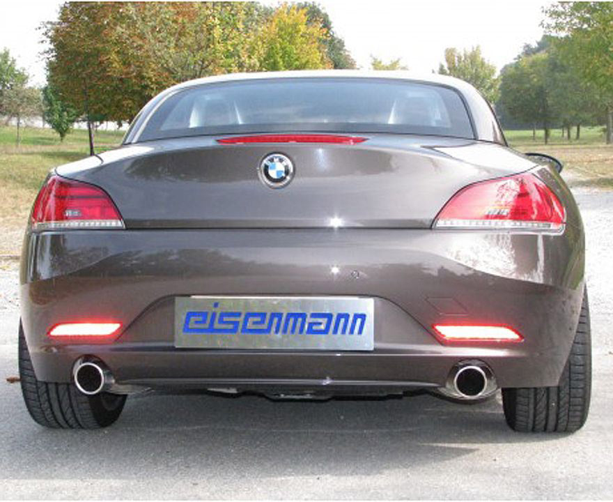 Z4 E89 Eisenmann exhaust with 2x 90mm tailpipes for all Z4 E89 35i and si models