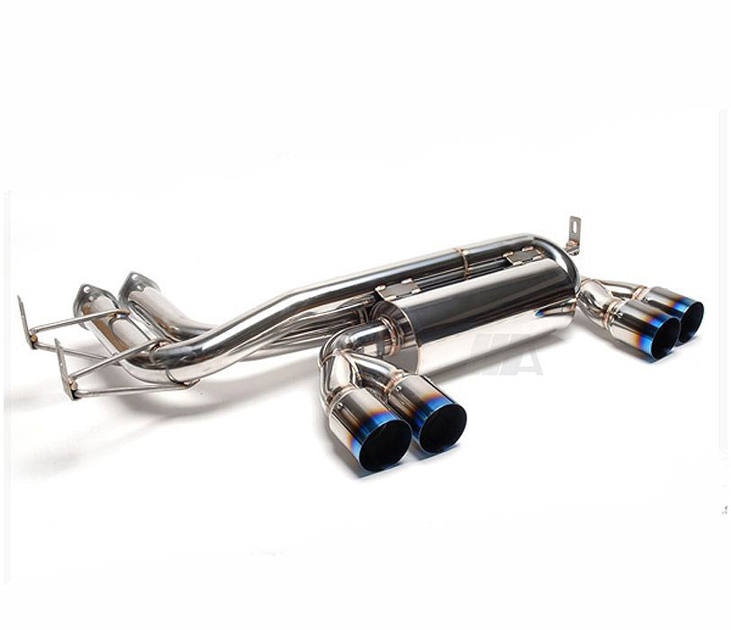 E46 M3 Mstyle stainless steel rear silencer with titanium tailpipes