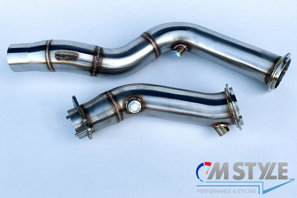MTC MOTORSPORT F87 M2 COMPETITION STAINLESS STEEL DECAT DOWNPIPE EXHAUST PIPES