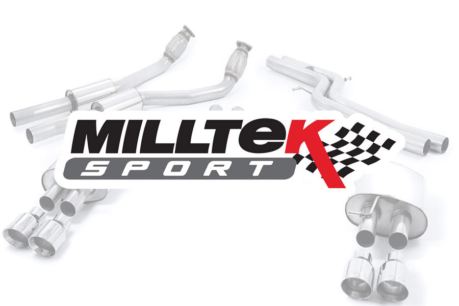 Milltek Axle Back System with GT-115 Polished Trims Road System for G82 M4 & M4 Comp. S58 3.0 Turbo (OPF/GPF models)