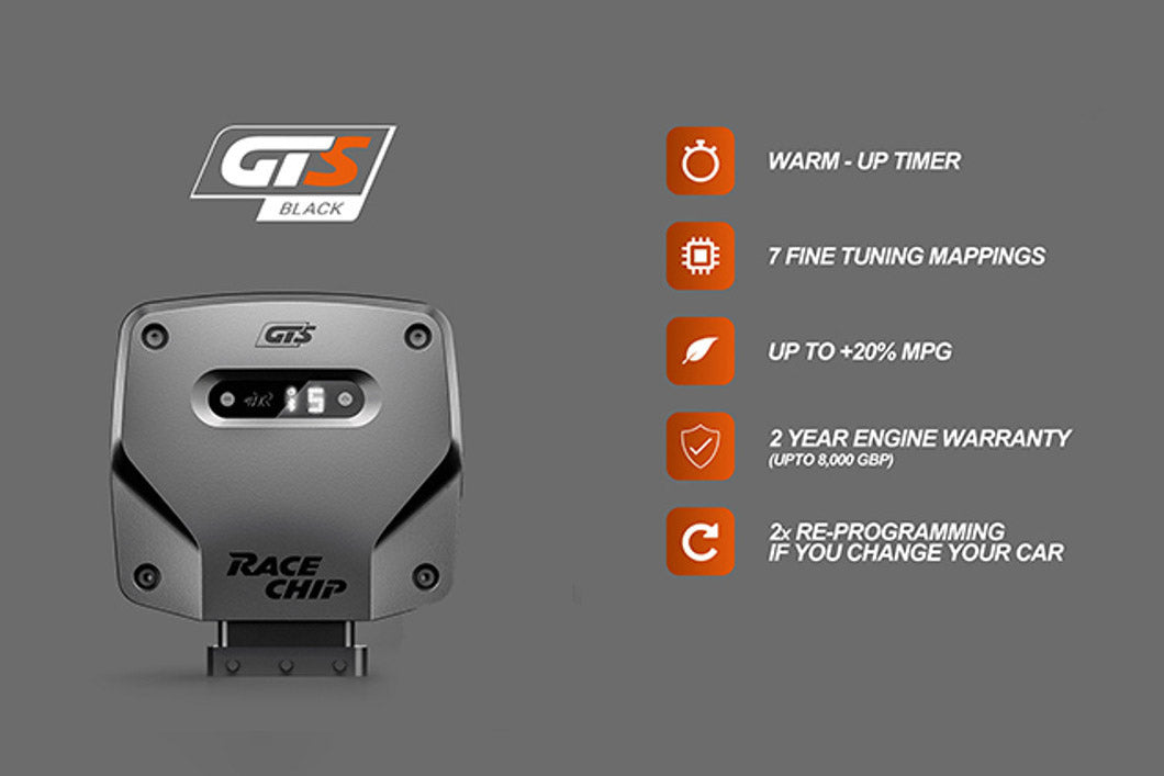 Race Chip GTS Black Tuning Module For F16 M50D 381bhp Models