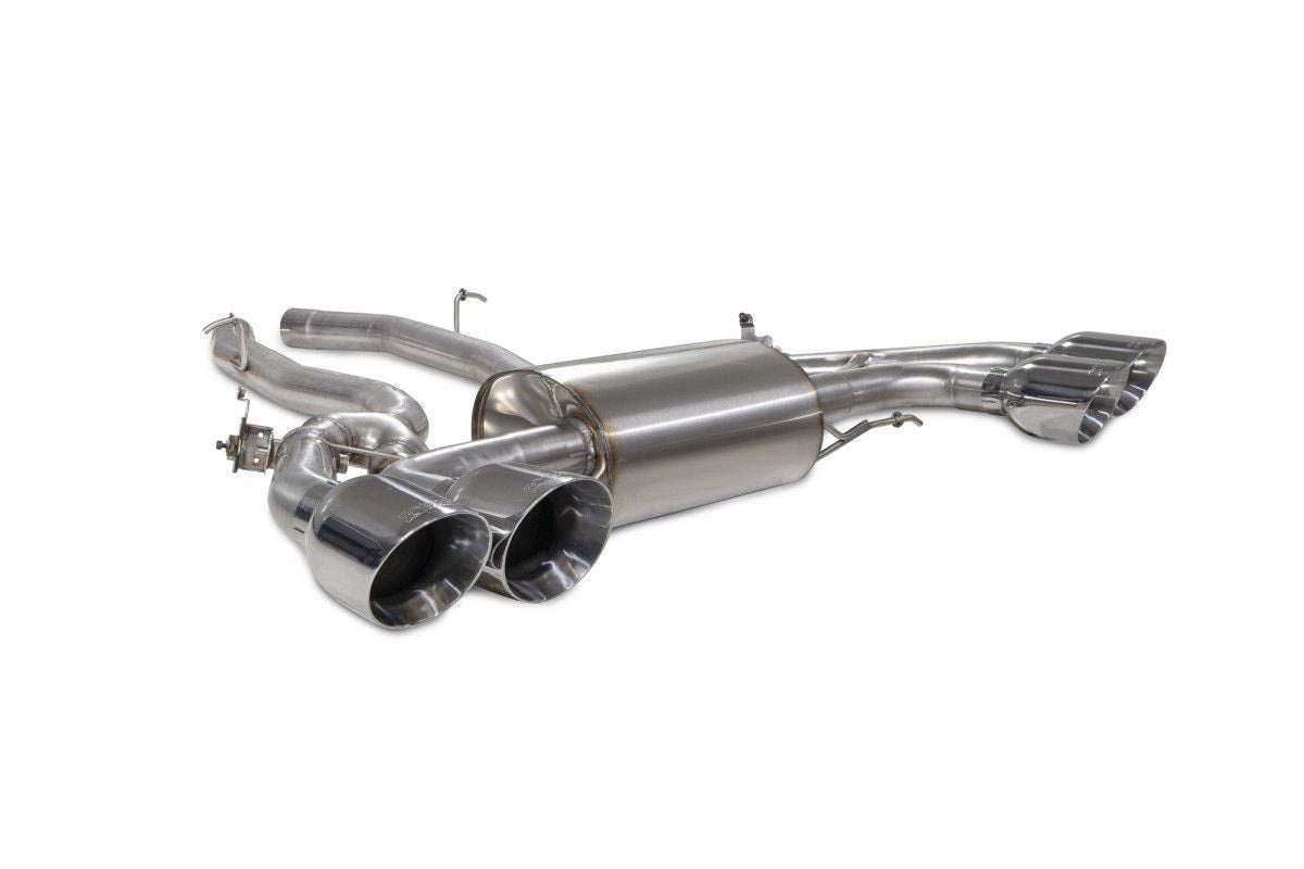 BMW X3M 2019-2021 HALF EXHAUST SYSTEM WITH VALVES - DAYTONA TAIL PIPES