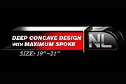 NL series, deep concave with maximum spoke length (4 designs available)