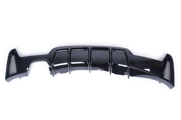 BMW 4 Series F32/F33/F36 Gloss Black Twin Left Exhaust Diffuser - BLAK BY CT CARBON