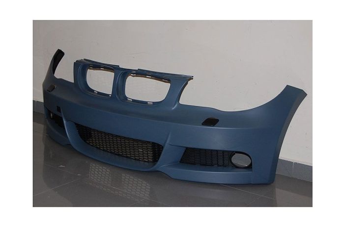 Sportlook front bumper E82/E88 look, with headlight washer jet holes