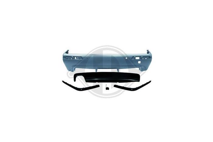 MStyle rear bumper kit (for single exhaust) without PDC