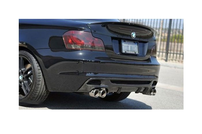 M style performance carbon rear diffuser for quad exhaust